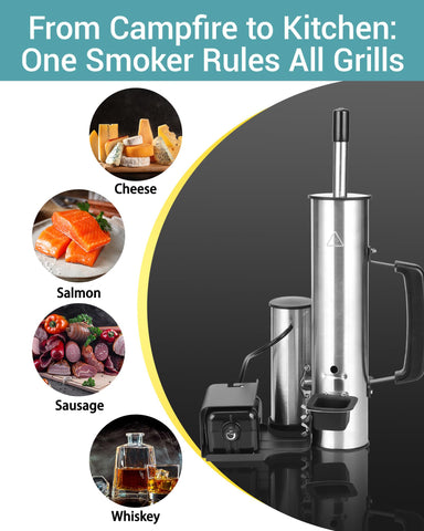 GANGSHELO portable electric smoke maker used outdoors with consistent output.
