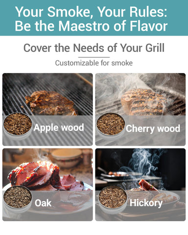 GANGSHELO USB-powered cold smoke generator for quick setup.