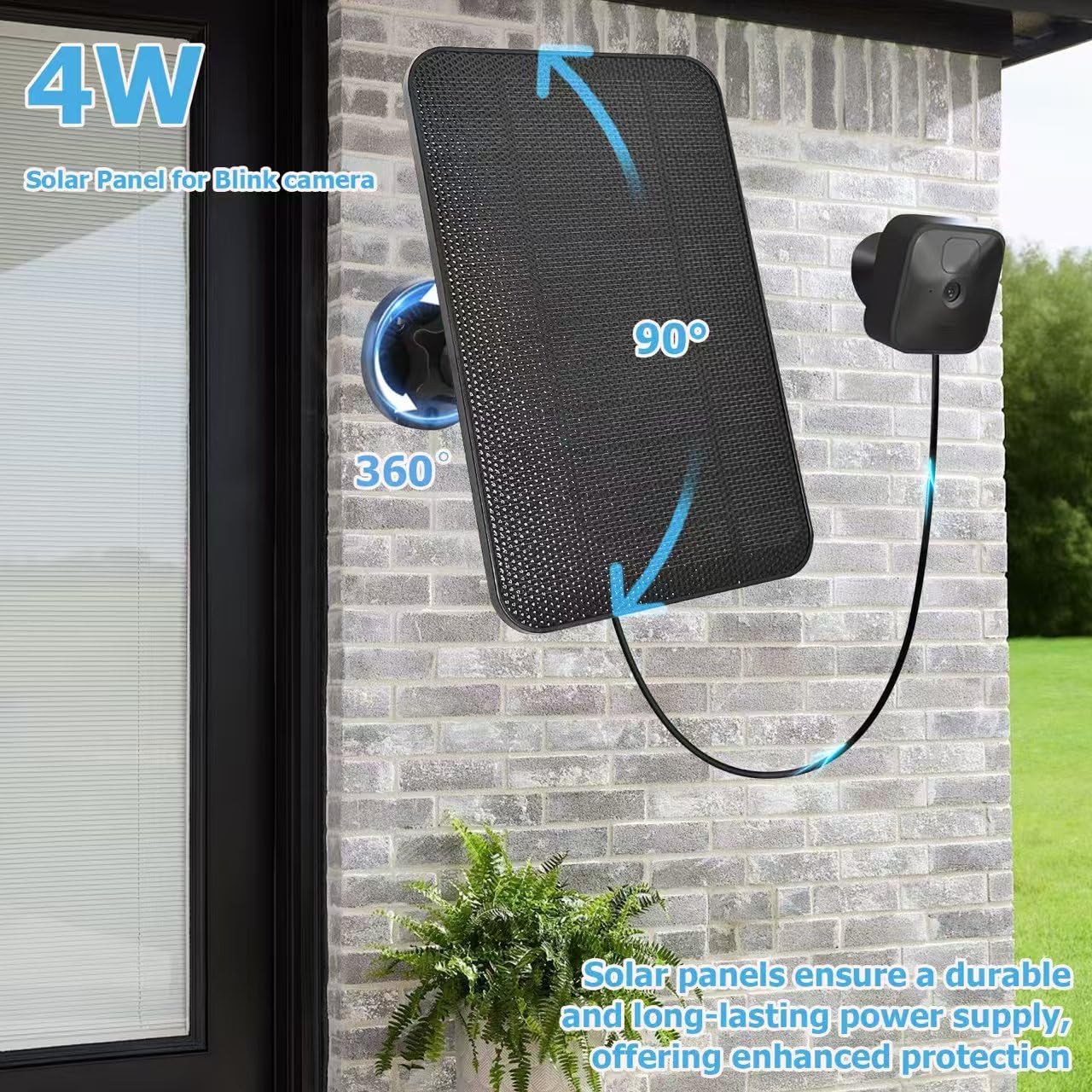 Ganjiuxingl IP65 weatherproof solar panel withstands rain and snow for steady power