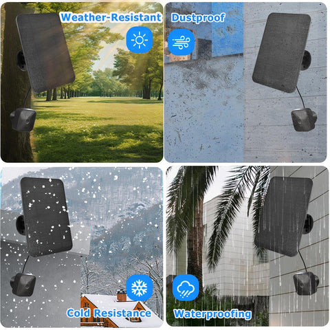 Ganjiuxingl two-pack solar kit provides outdoor charging options