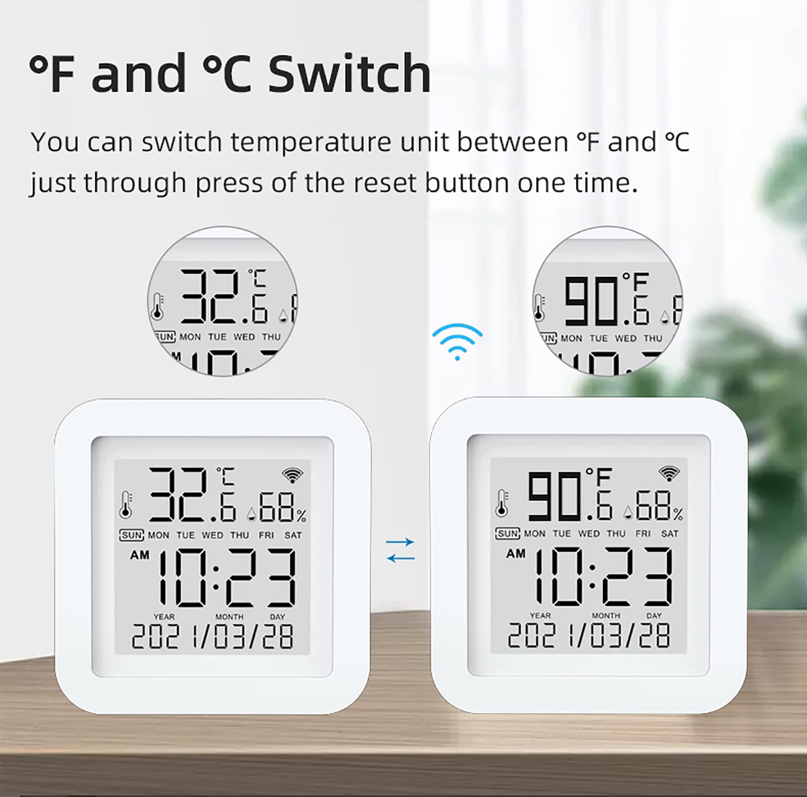 Gaoducash app notifications alert you to temperature and humidity changes.