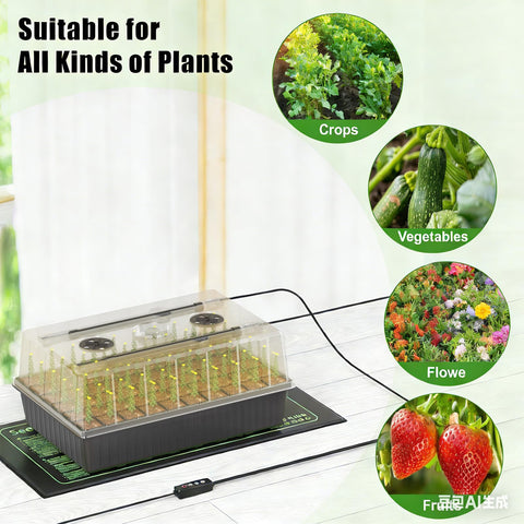 Gaprass humidity dome with adjustable vents for precise climate control