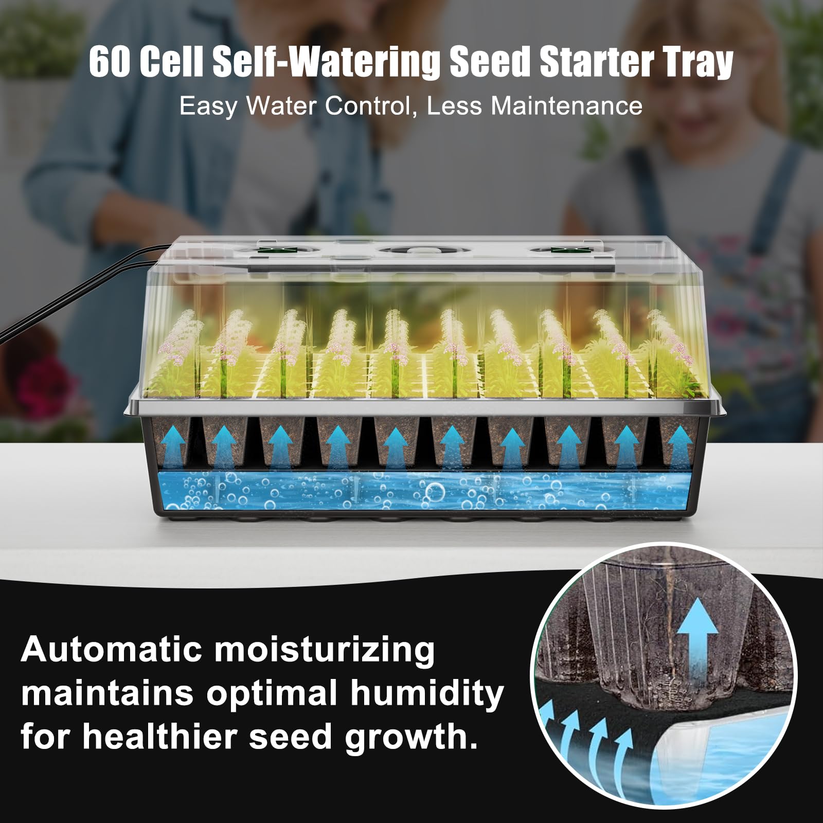 Gaprass seed starter kit heat mat providing stable warmth for sprouts