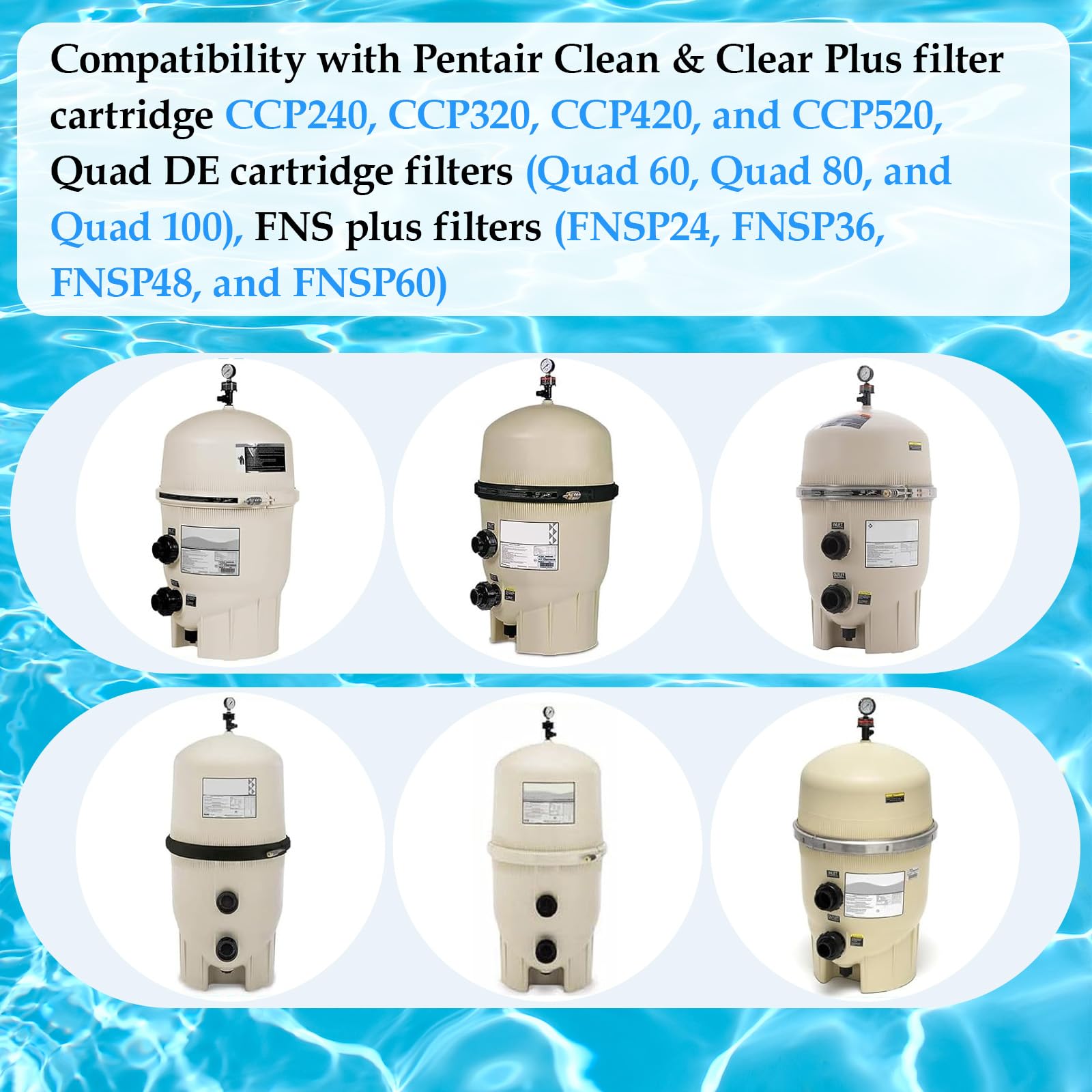 GAQUECY drain cap compatible with Pentair and FNS filters