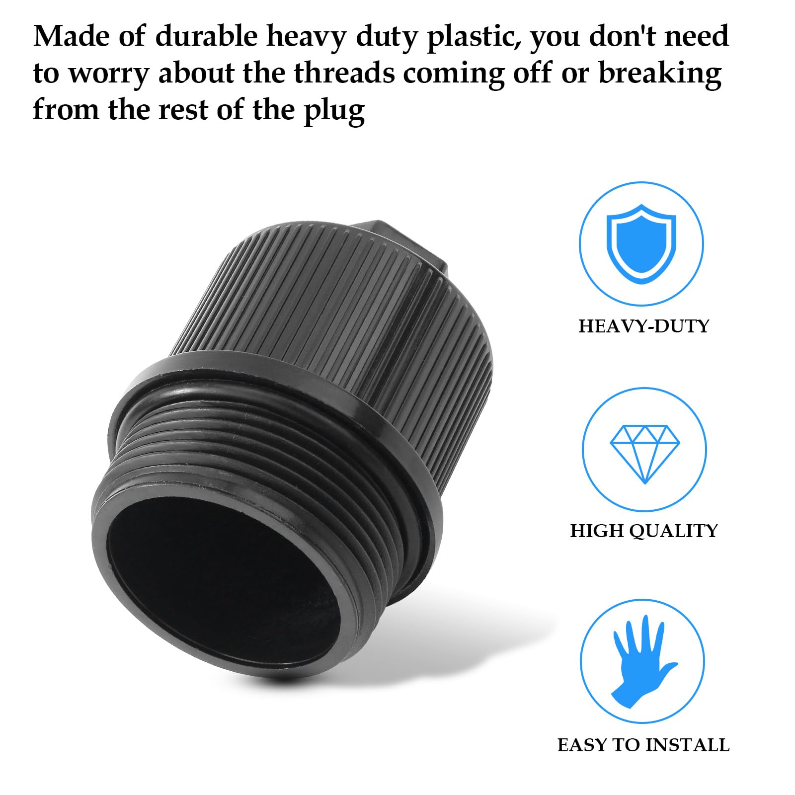 GAQUECY 190030 two-pack drain caps ready for replacement