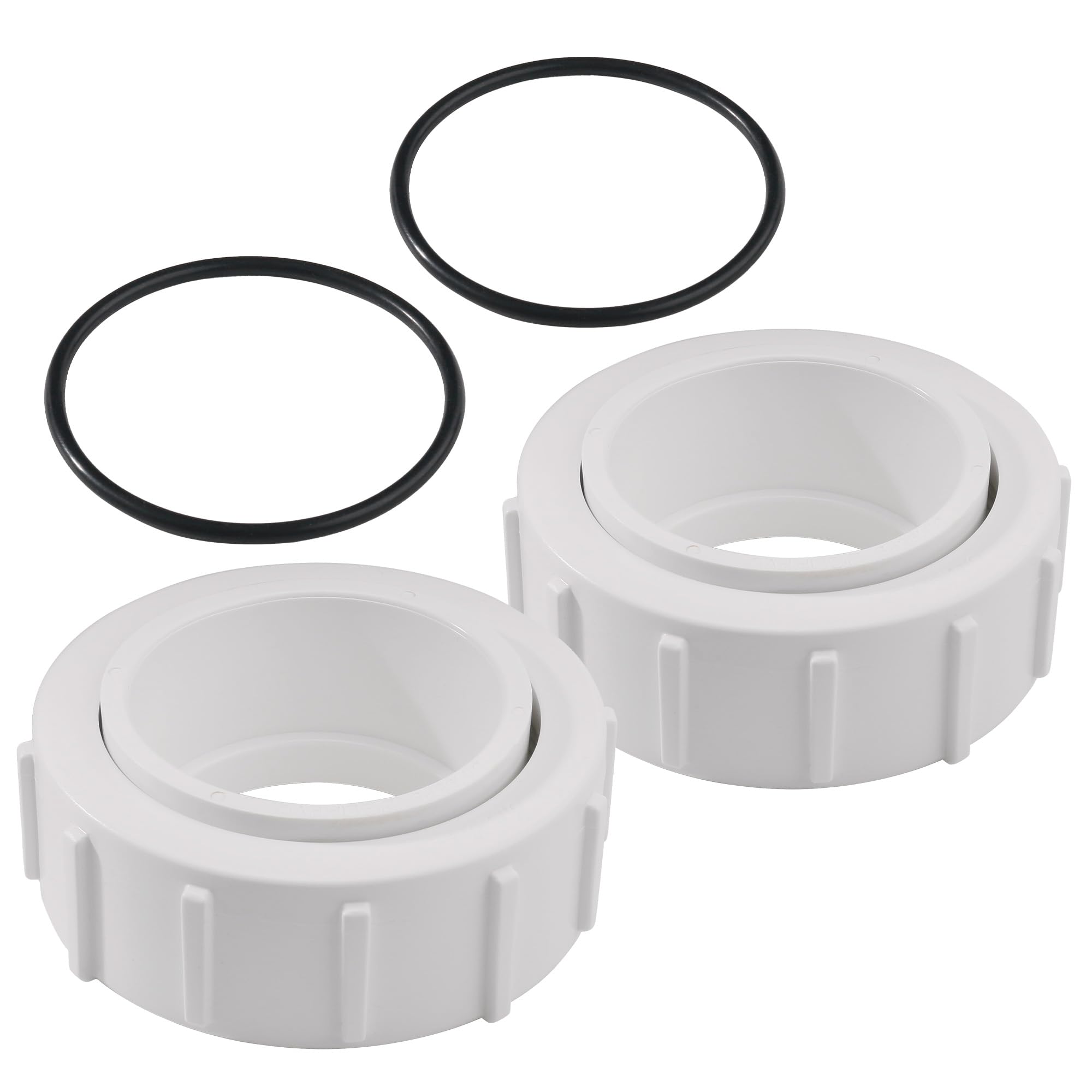 GAQUECY PKG188 2-inch half union adapter front view for durable pool heater connections