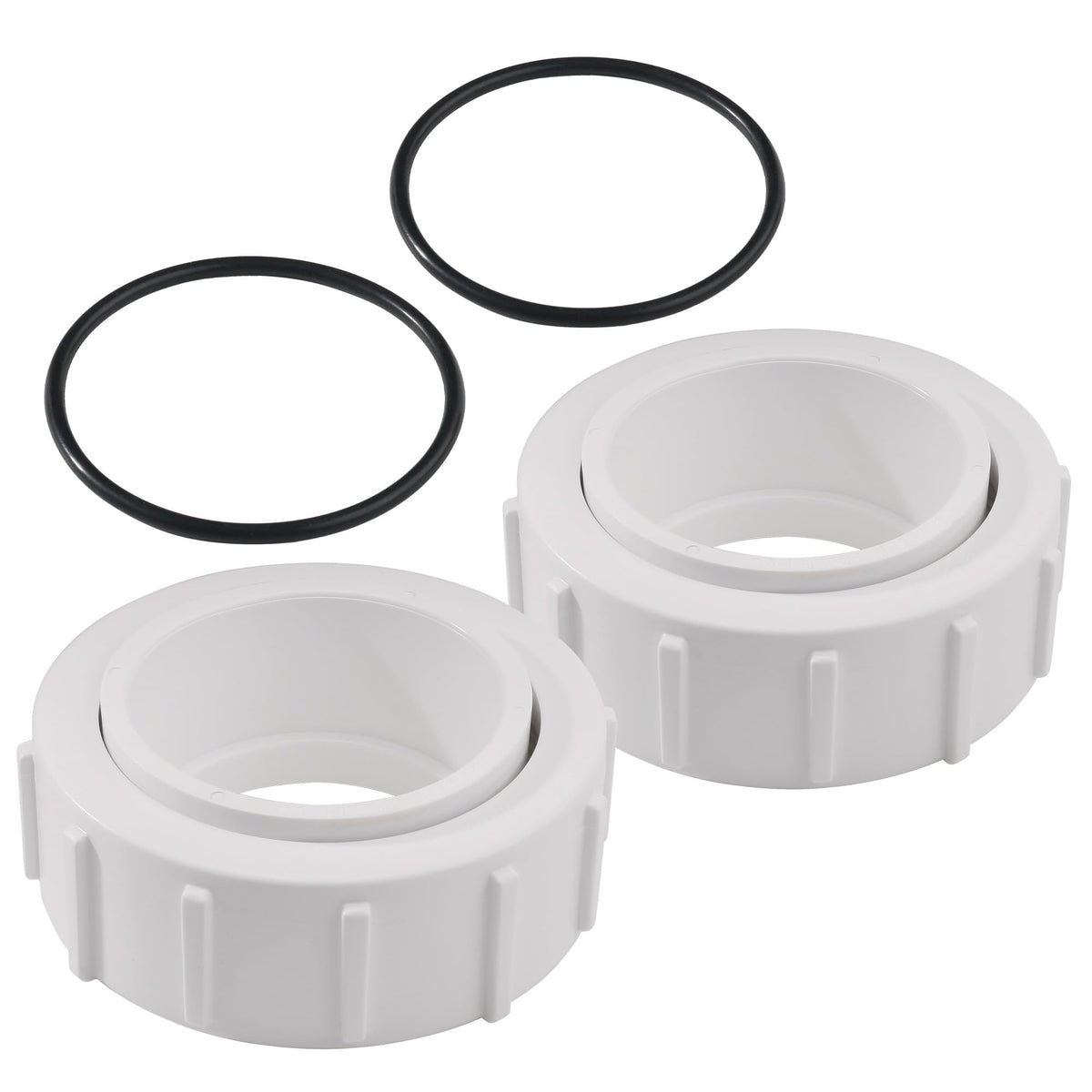 GAQUECY PKG188 2-inch half union adapter front view for durable pool heater connections