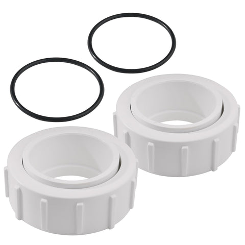 GAQUECY PKG188 2-inch half union adapter front view for durable pool heater connections