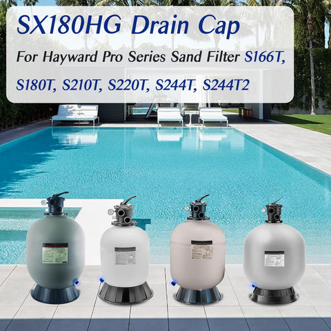 GAQUECY SX180HG drain cap in-use during filter maintenance scenario.