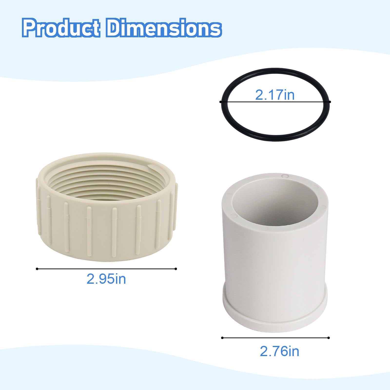 GAQUECY union kit pentair nuts secure fittings for durable pool pump connections.