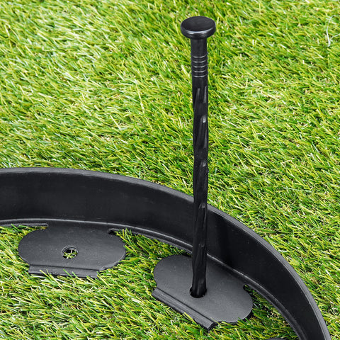 Garaook stake with anti-detachment spiral design demonstrates secure anchoring.