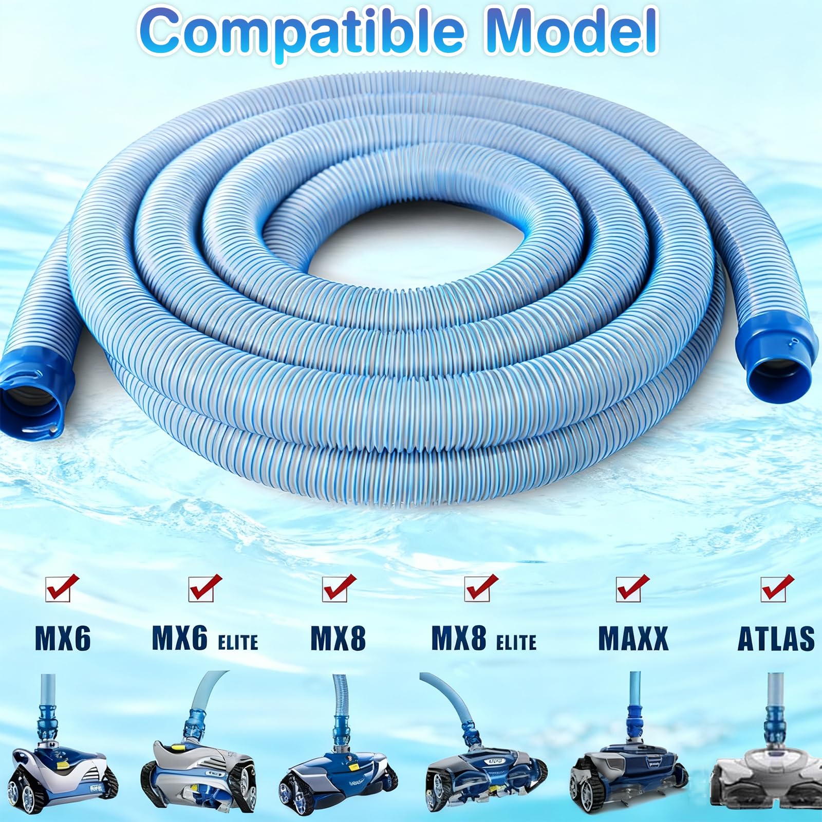 Garayma hose resists sun and wind for consistent cleaning