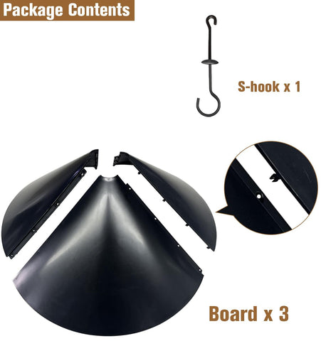 Garbuildman baffle with glossy black surface resists weather