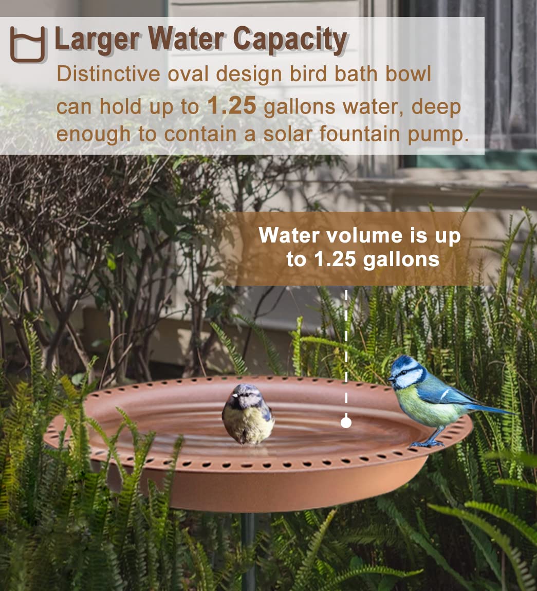 Garbuildman bird feeder bath combo inviting birds for water and seeds.