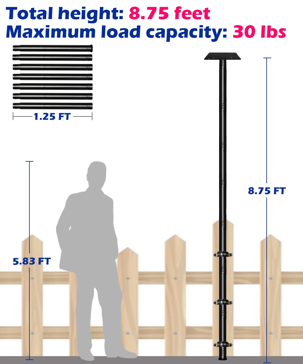 Garbuildman extension pipes showing adjustable height for flexible setups