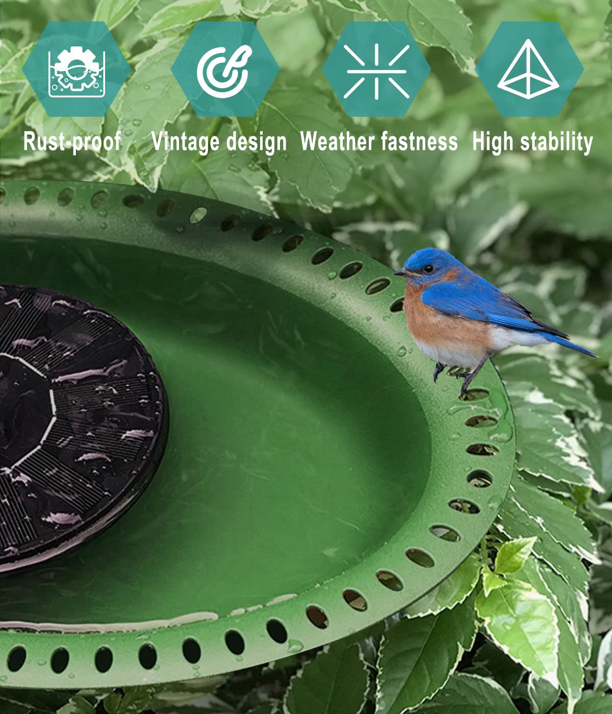 Garbuildman birdbath simple installation guides secure the unit