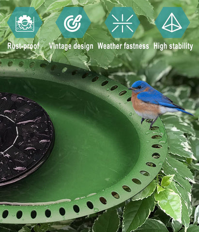 Garbuildman birdbath simple installation guides secure the unit