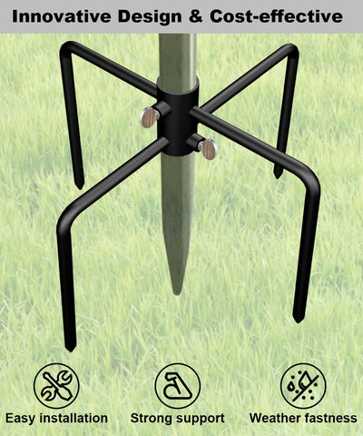 Garbuildman stabilizer features a black lacquer finish for rust resistance.
