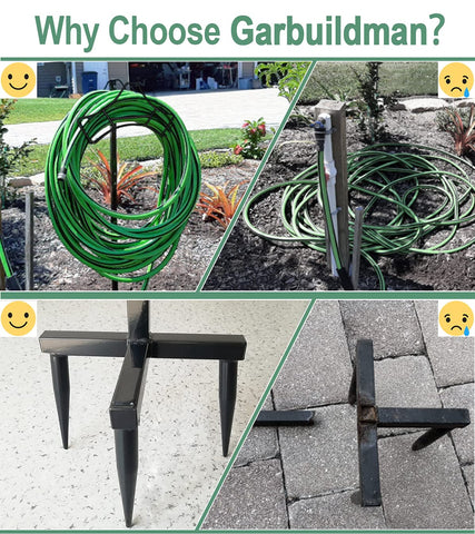 Garbuildman detachable freestanding rack is easy to move and store