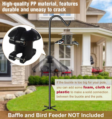 Garbuildman easy-installation with four screws secures the buckle on the rod.