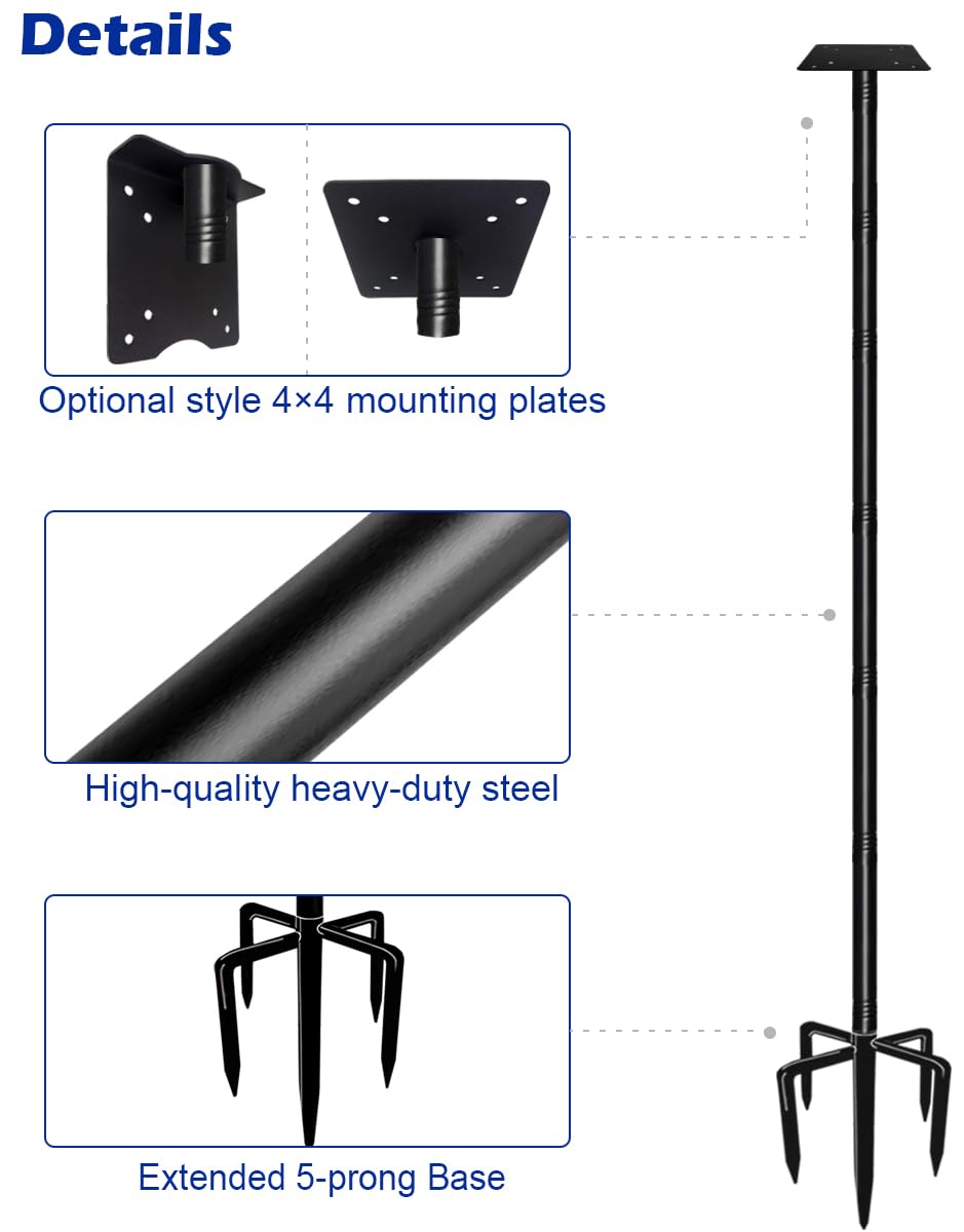 Easy-to-follow installation guide for quick setup of Garbuildman pole.