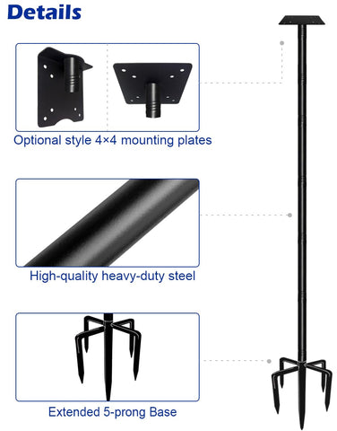 Easy-to-follow installation guide for quick setup of Garbuildman pole.