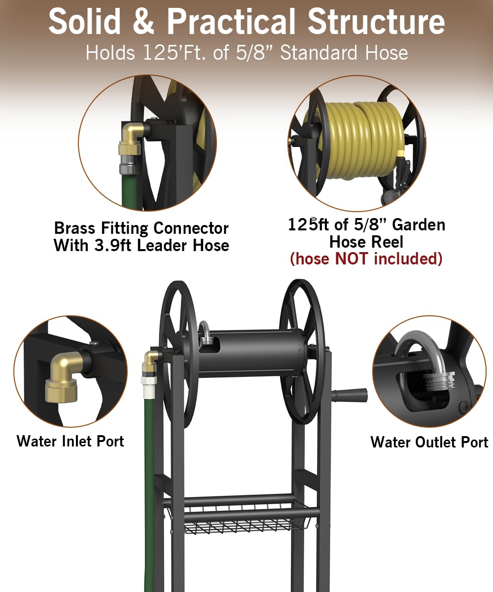 Garbuildman leader hose 3.9ft for quick water source connection.