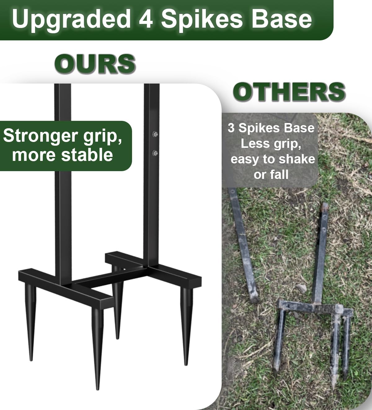 Garbuildman hose stand showcases volcano design for organized outdoor space.