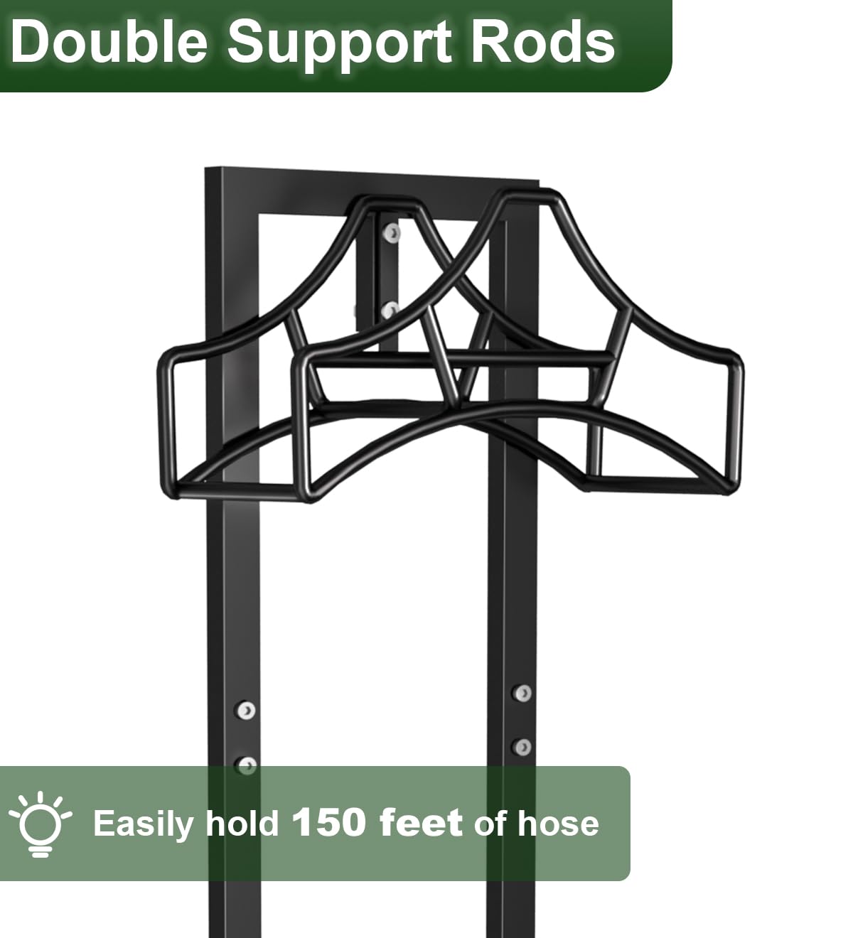 Garbuildman outdoor hose storage features rust-proof coating.