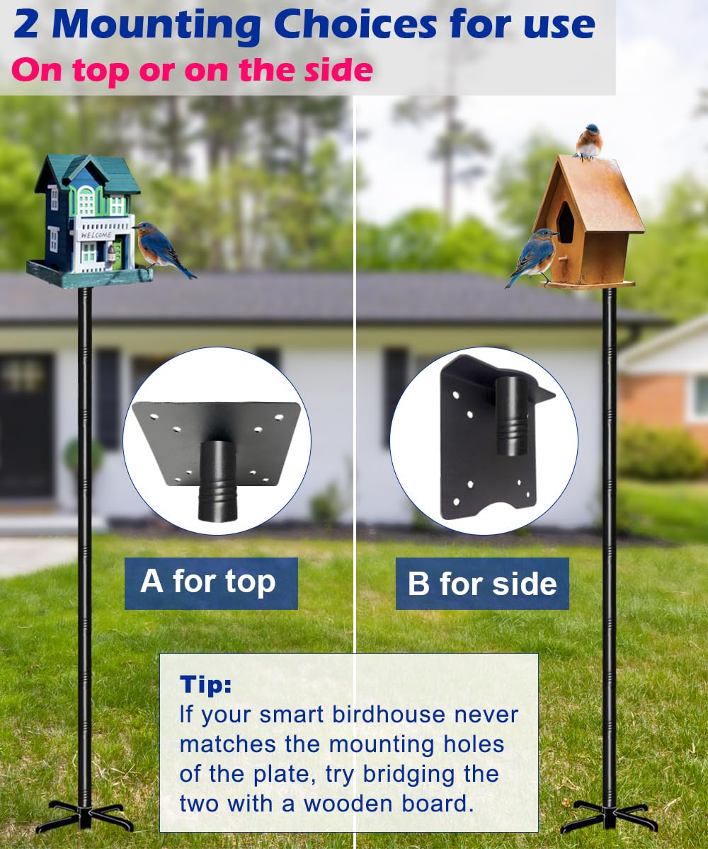 Top or side mounting platform for versatile feeder attachment by Garbuildman.