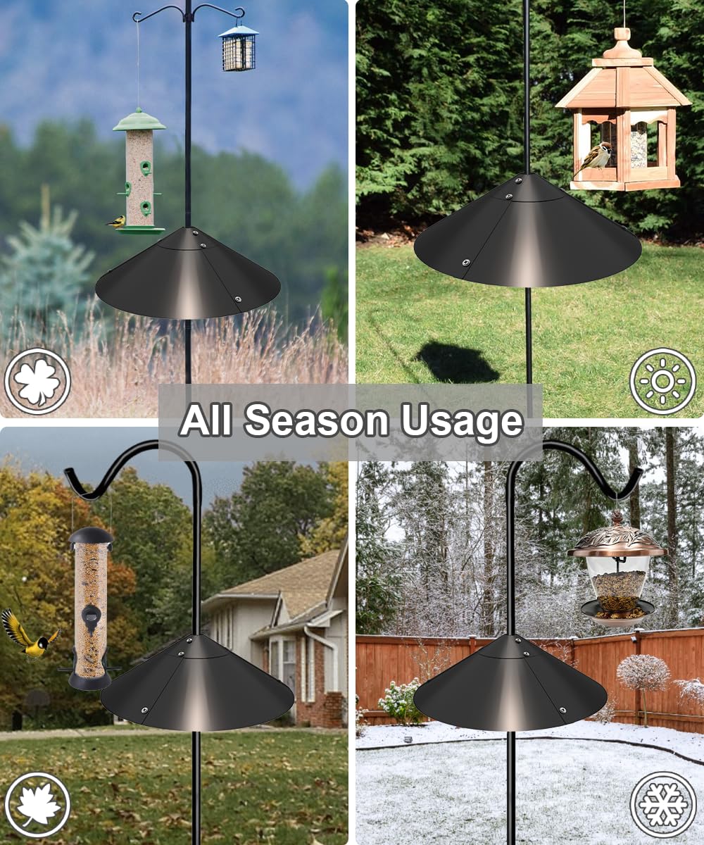 Garbuildman two-pack squirrel baffle enhances yard protection.