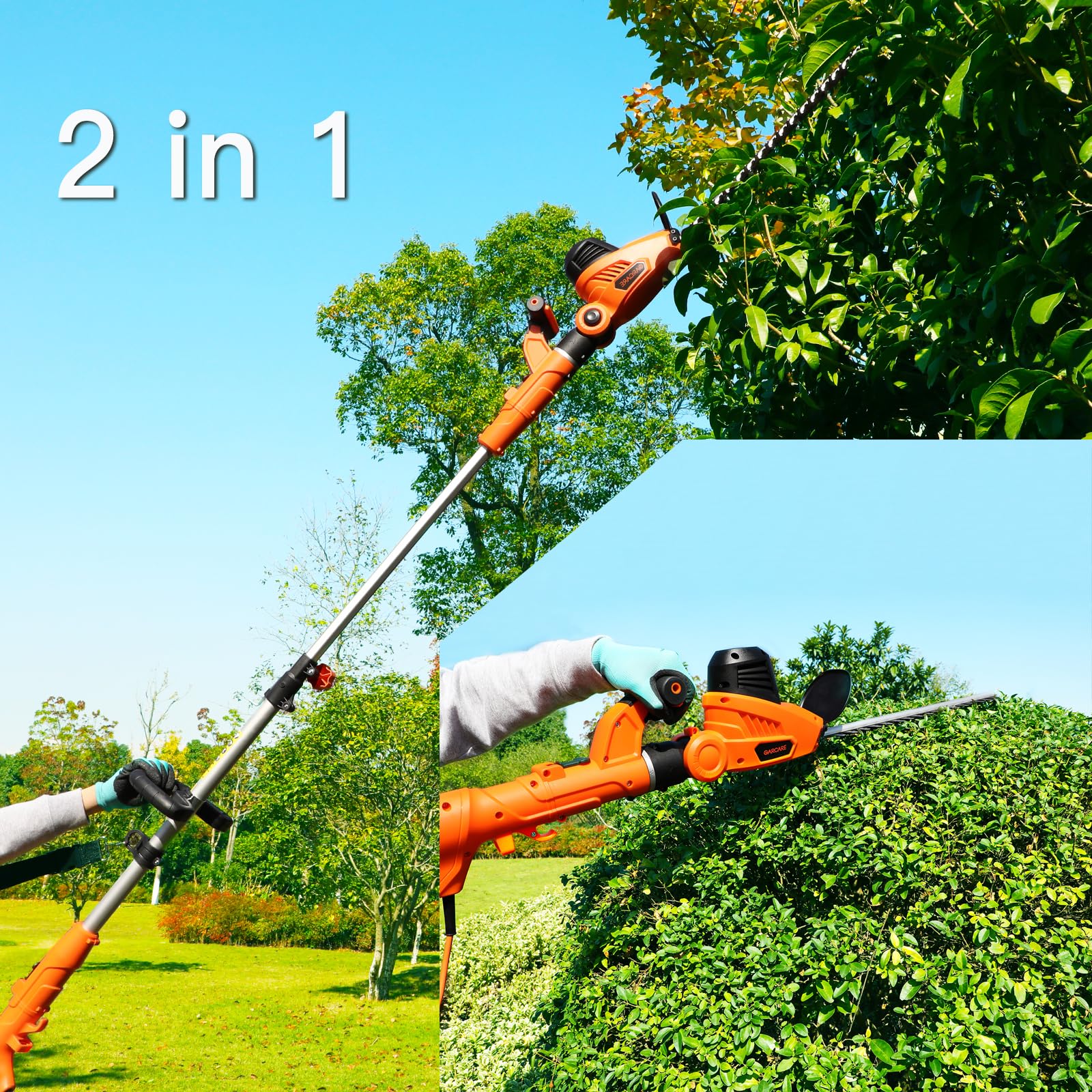 Garcare soft auxiliary handle and shoulder strap for comfort.
