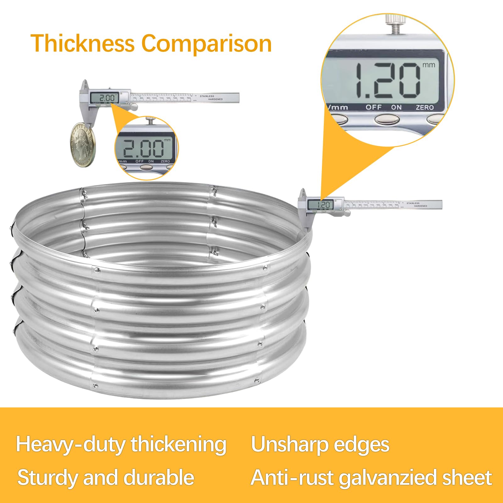 Gardeal bed highlights open-bottom drainage preventing waterlogging.