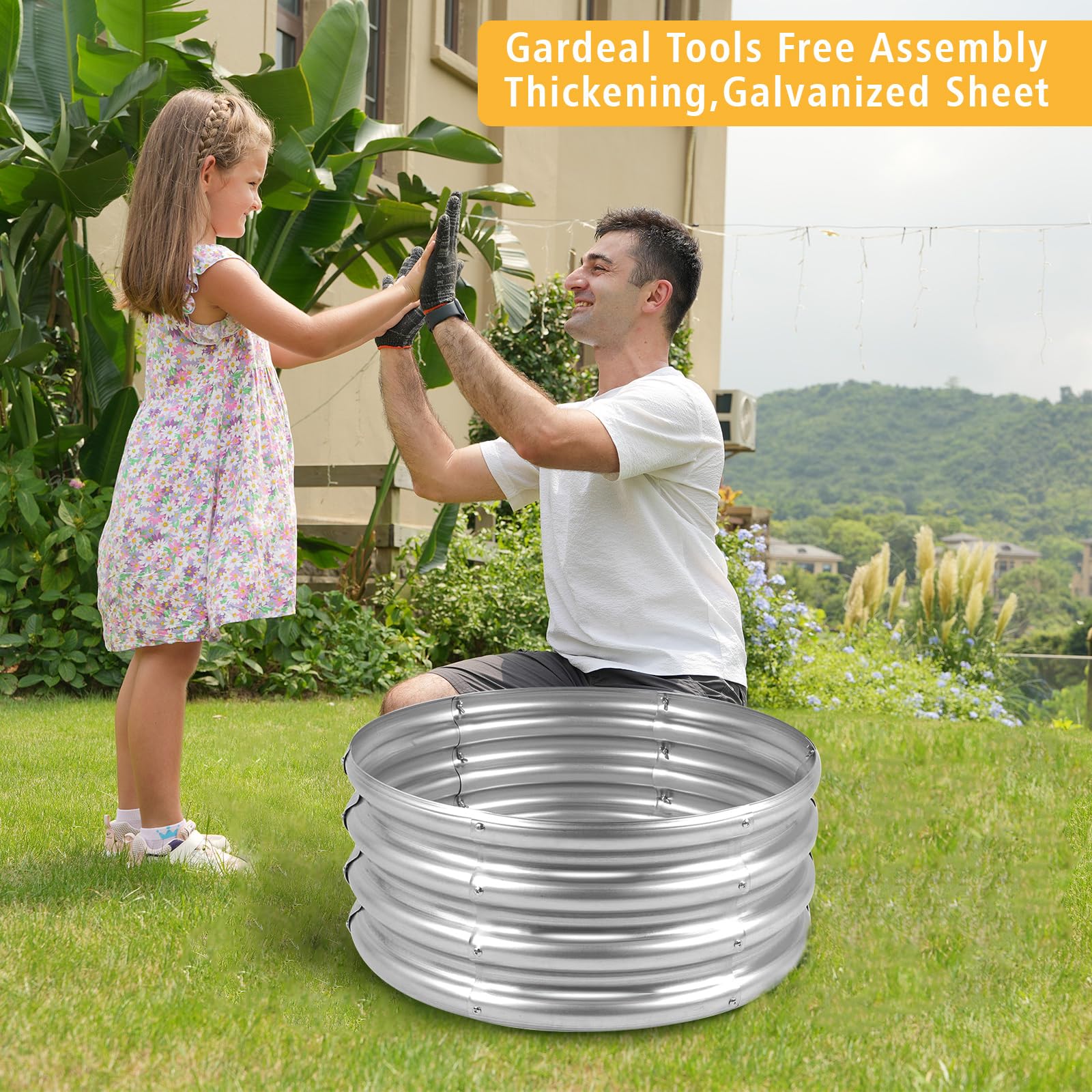 Gardeal bed offers 7.14 cubic feet soil capacity for plenty.