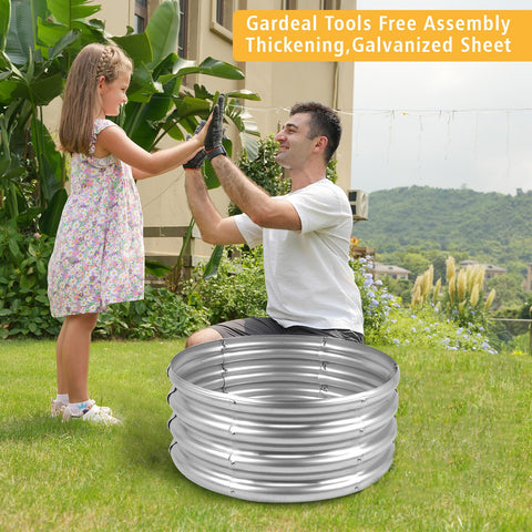 Gardeal bed offers 7.14 cubic feet soil capacity for plenty.