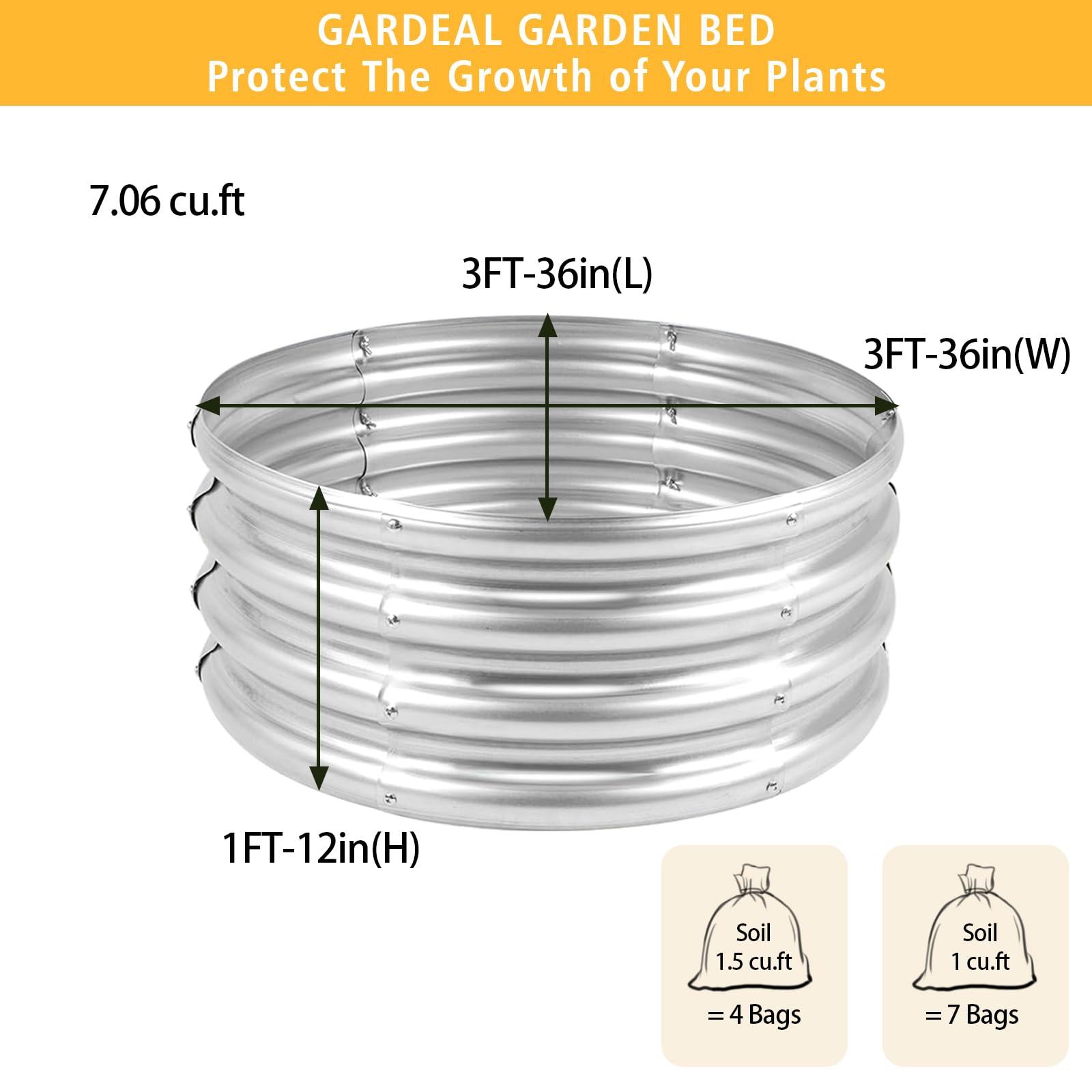 Gardeal raised bed shown during tool-free assembly for quick setup.