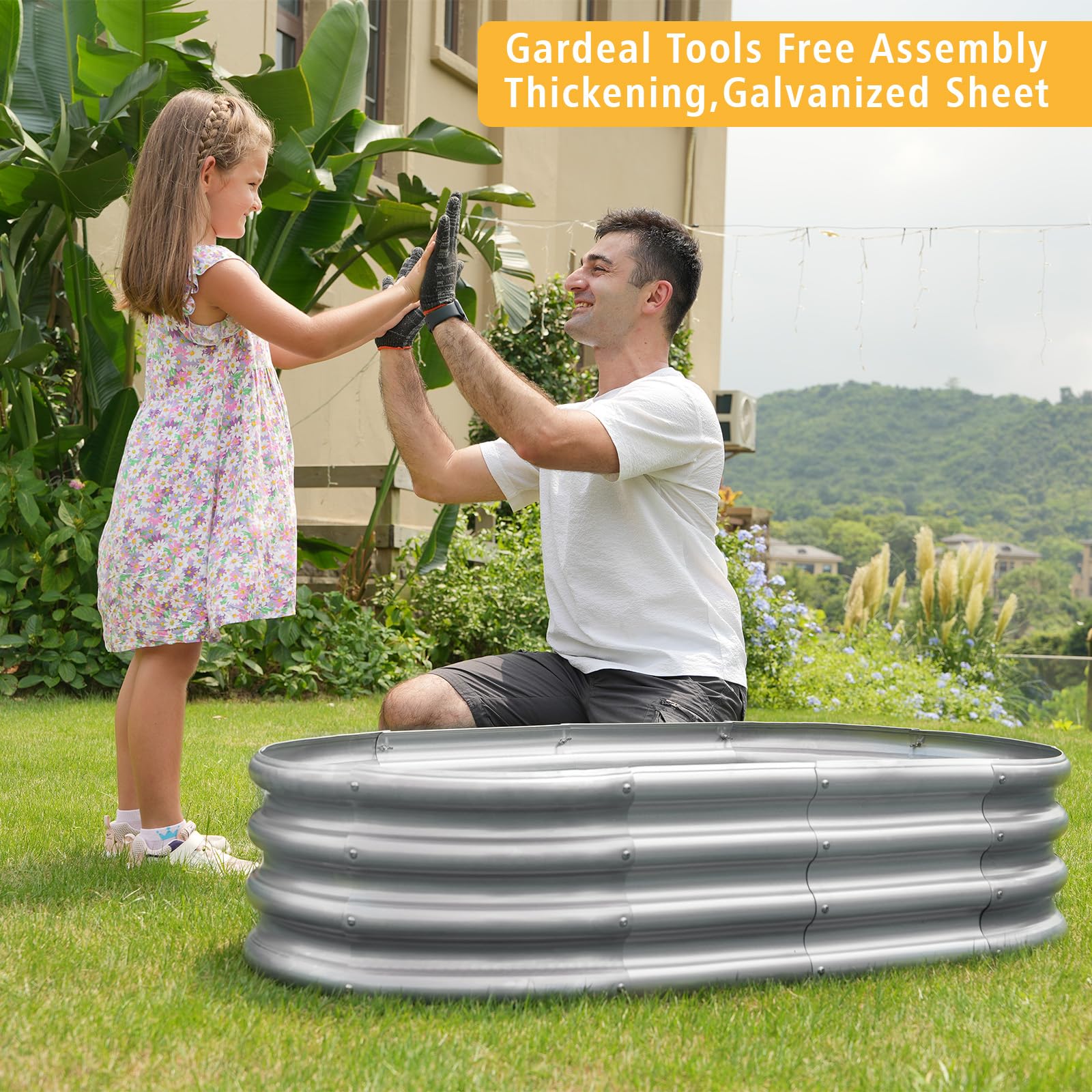 Gardeal garden bed with hardware cloth compatibility to deter pests.