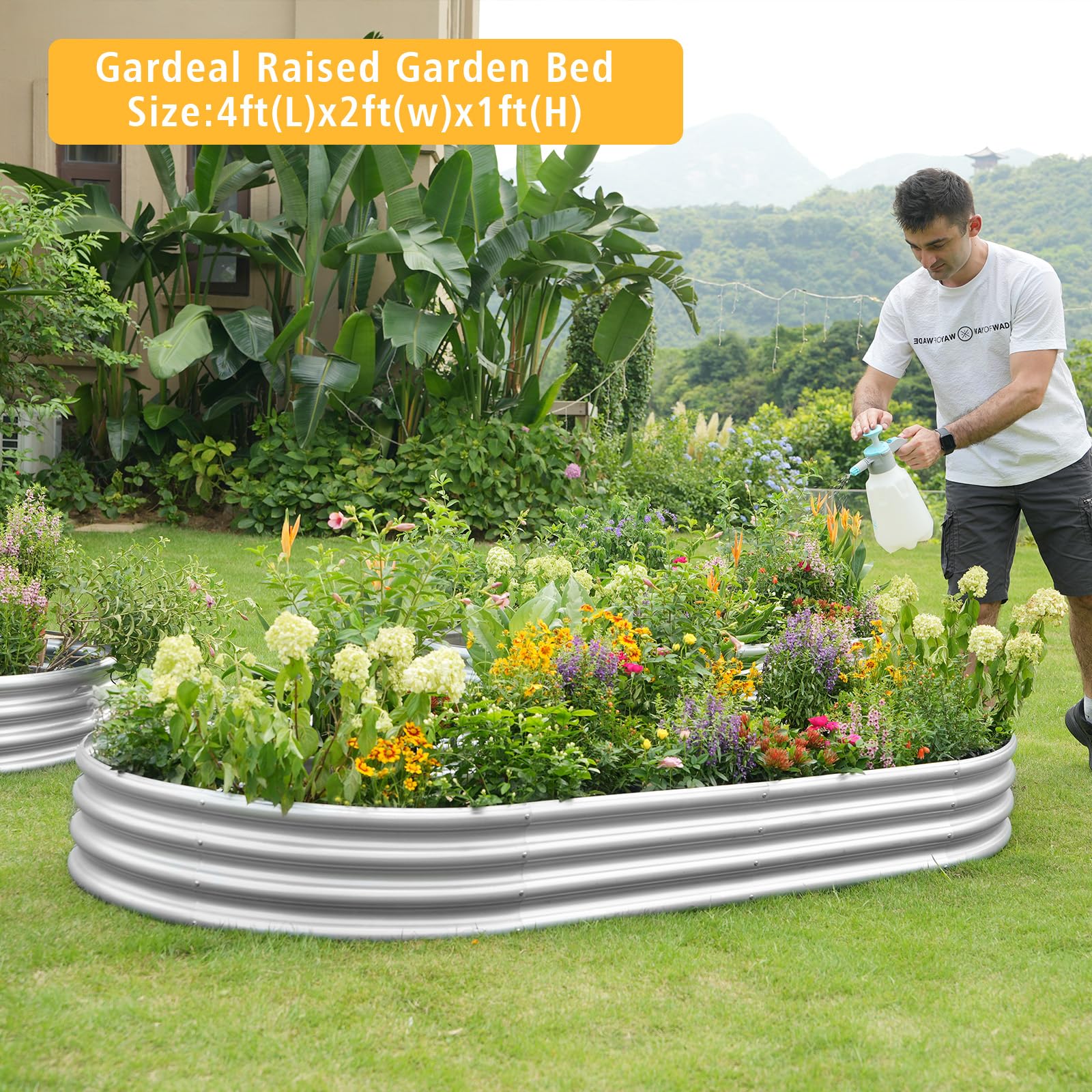 Gardeal plant-ready bed offering versatile planting for vegetables, herbs, and flowers.