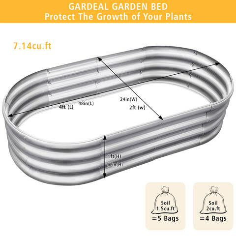 Gardeal garden bed featuring a wavy design for enhanced stability.