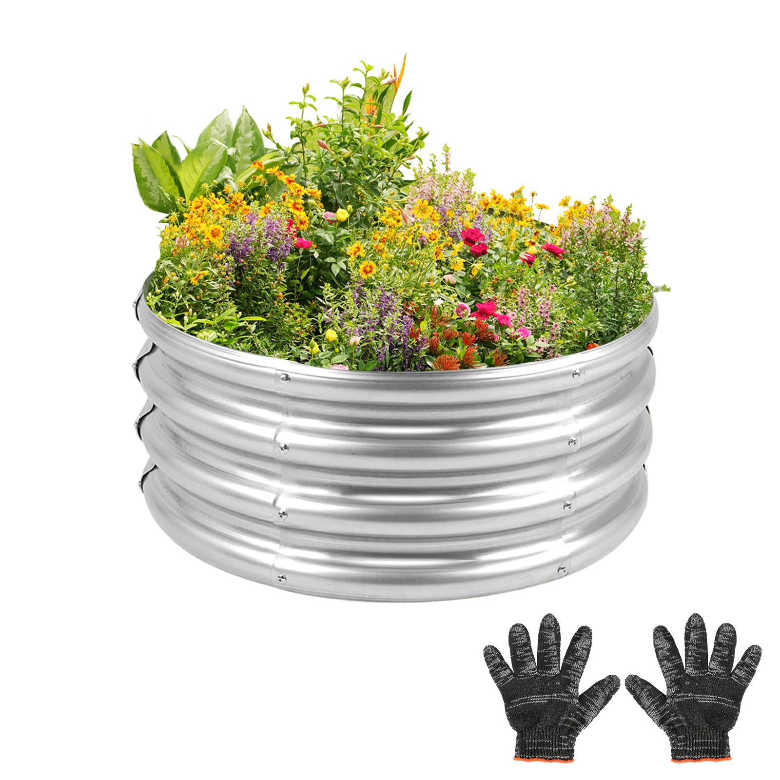 Gardeal garden bed with a wavy design for stability and long-lasting use.