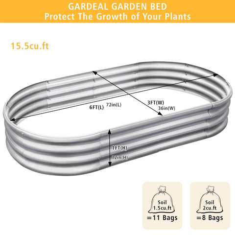 Gardeal Garden Bed Wavy Design highlights stability and strong bearing capacity.