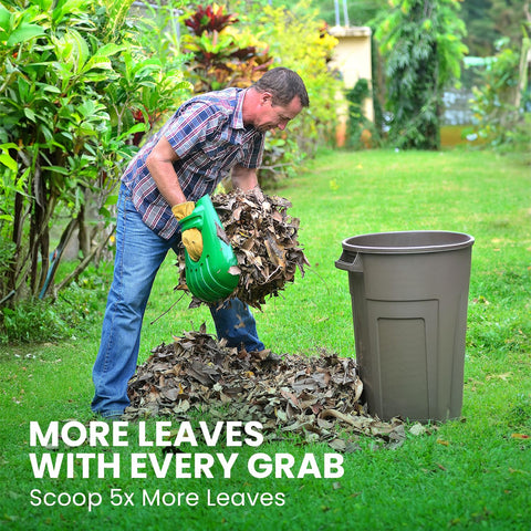 GARDEASE leaf scoops protection barrier shields hands from nettles.