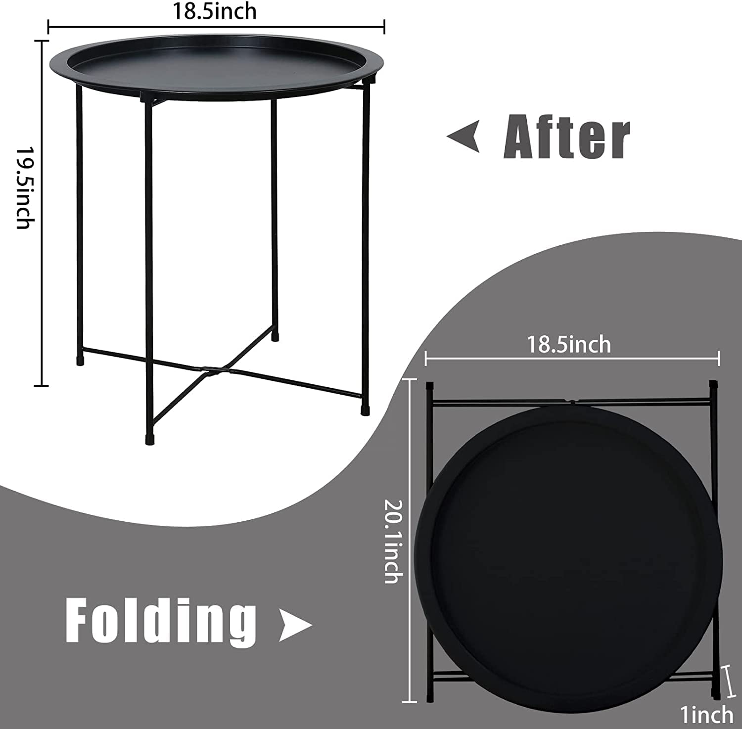 Garden 4 you metal side table is durable for indoor or outdoor use.