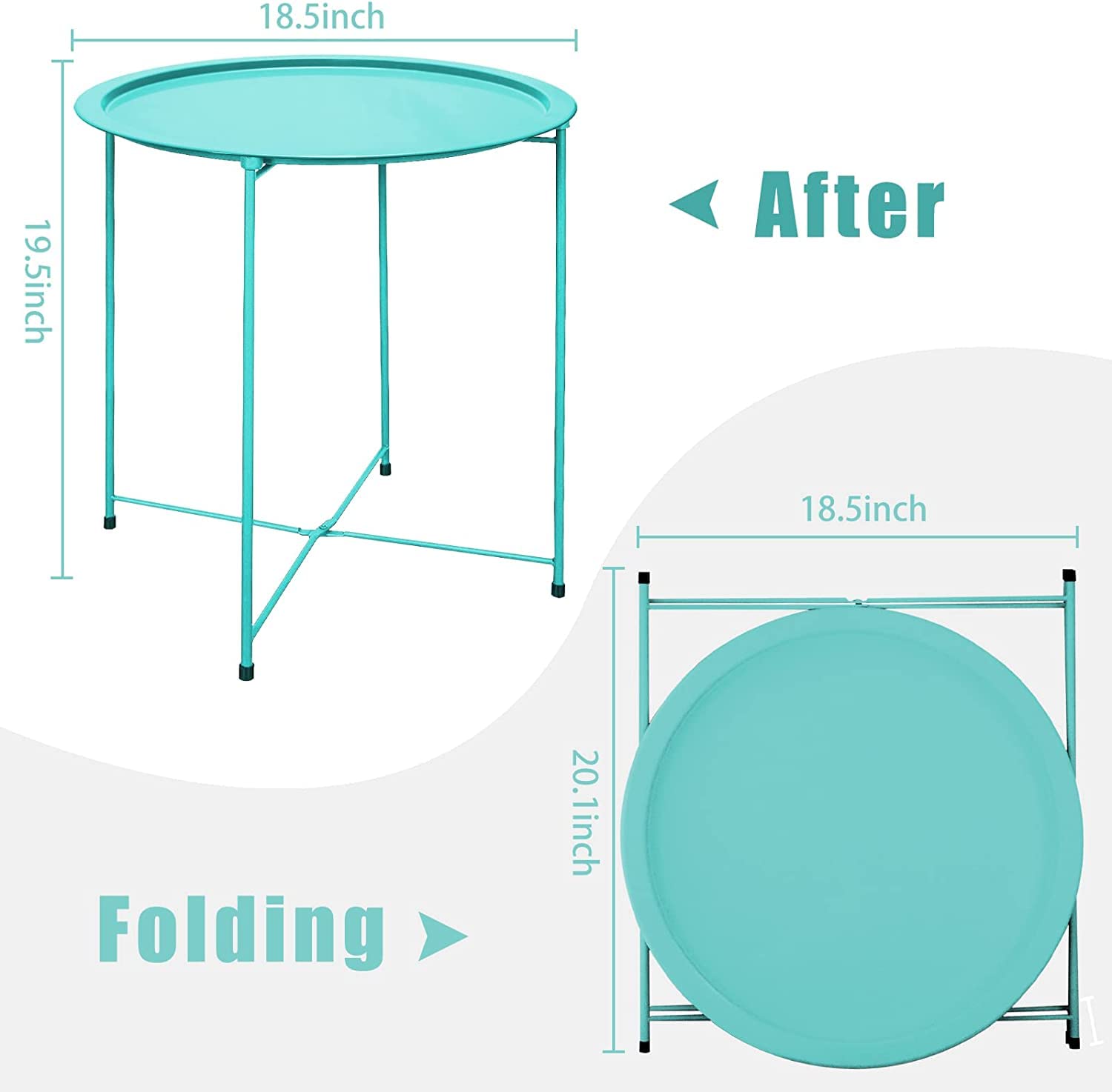 Garden 4 you outdoor metal table: rust-resistant for patio use