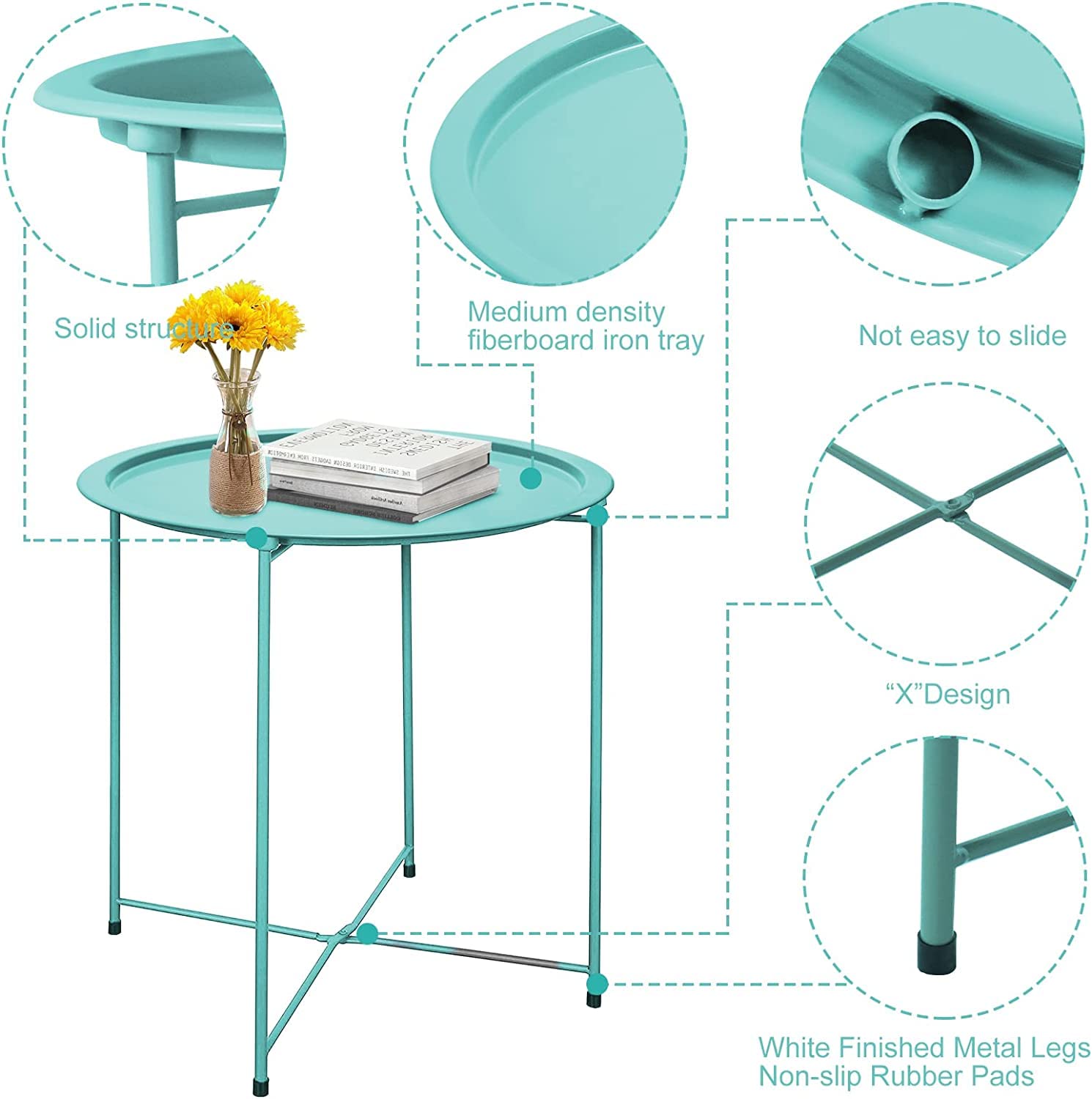 Garden 4 you small patio table: fits balconies and tight corners