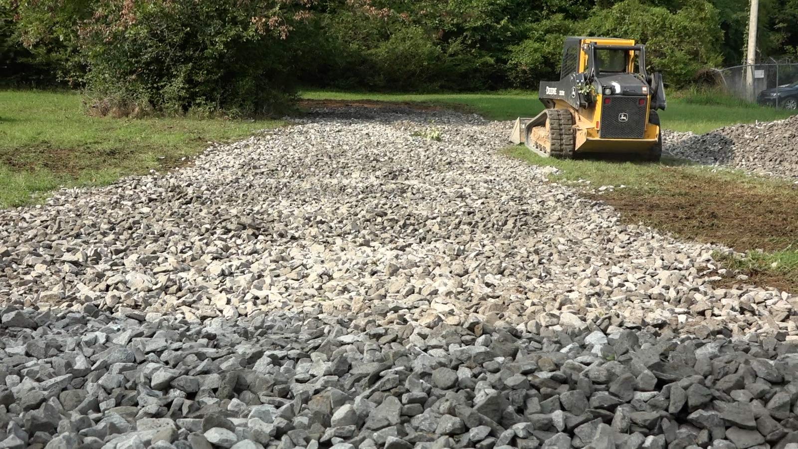 Erosion-control example with ArmorLay protecting soil and edge