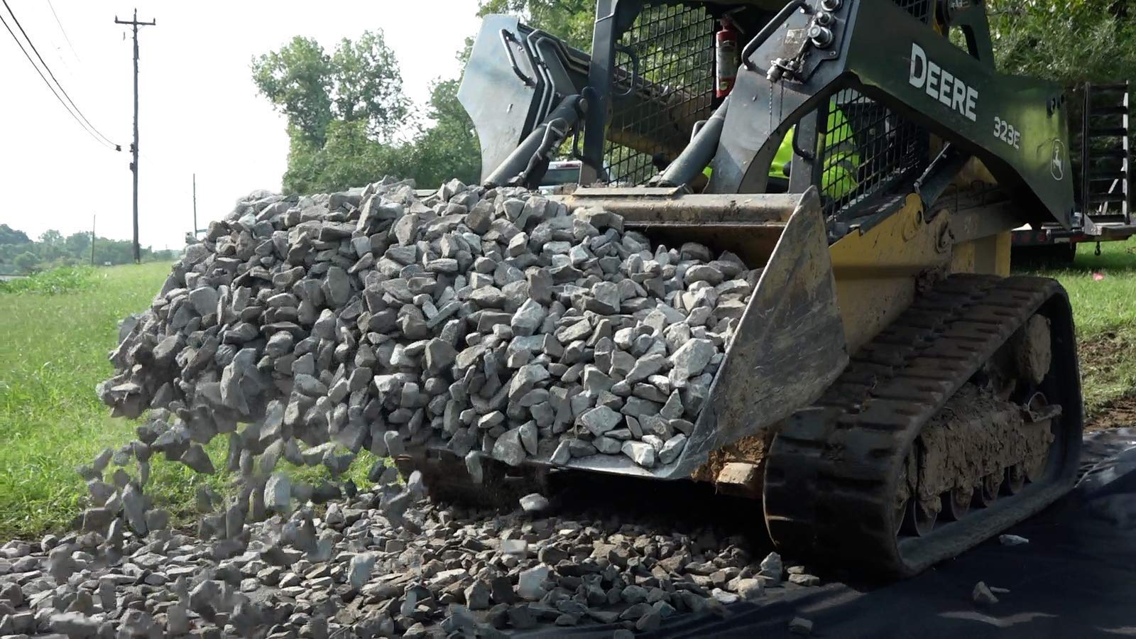 ArmorLay stabilizes substrate under construction or outdoor surfaces