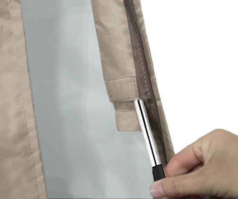 Garden Balsam double-stitched edge detail