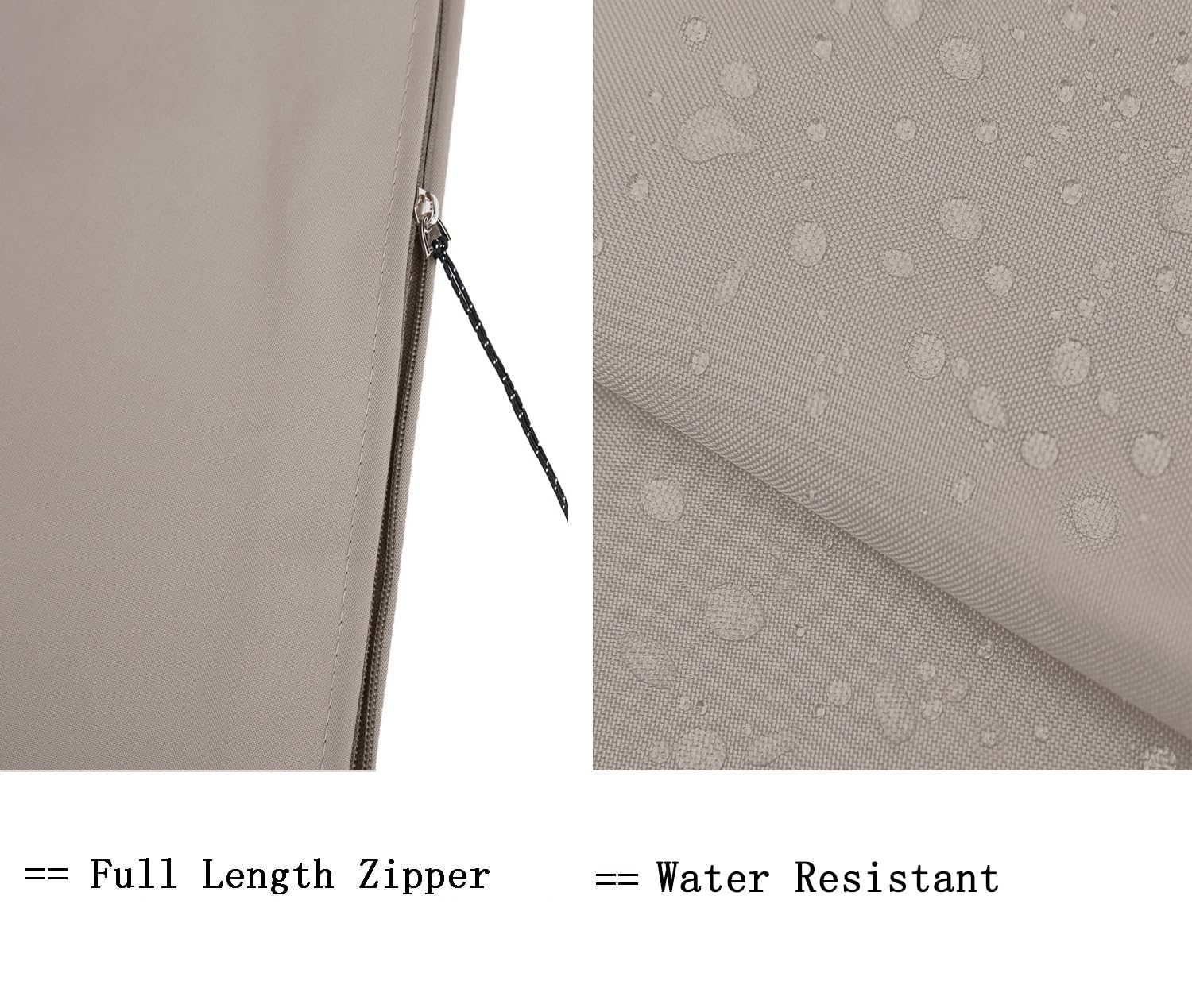 Garden Balsam durable inner coating and edges extend outdoor umbrella life