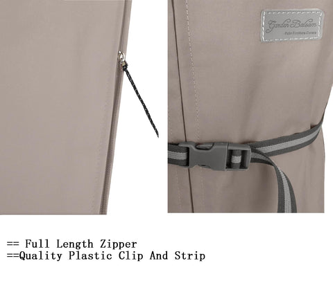 Garden Balsam wind-resistant cover with drawstring bottom stays secure in breezes